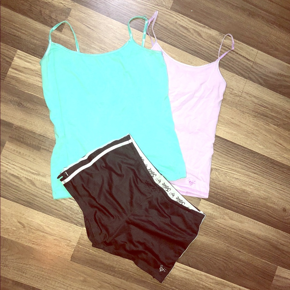 justice tanktops and shorts ! 🎊